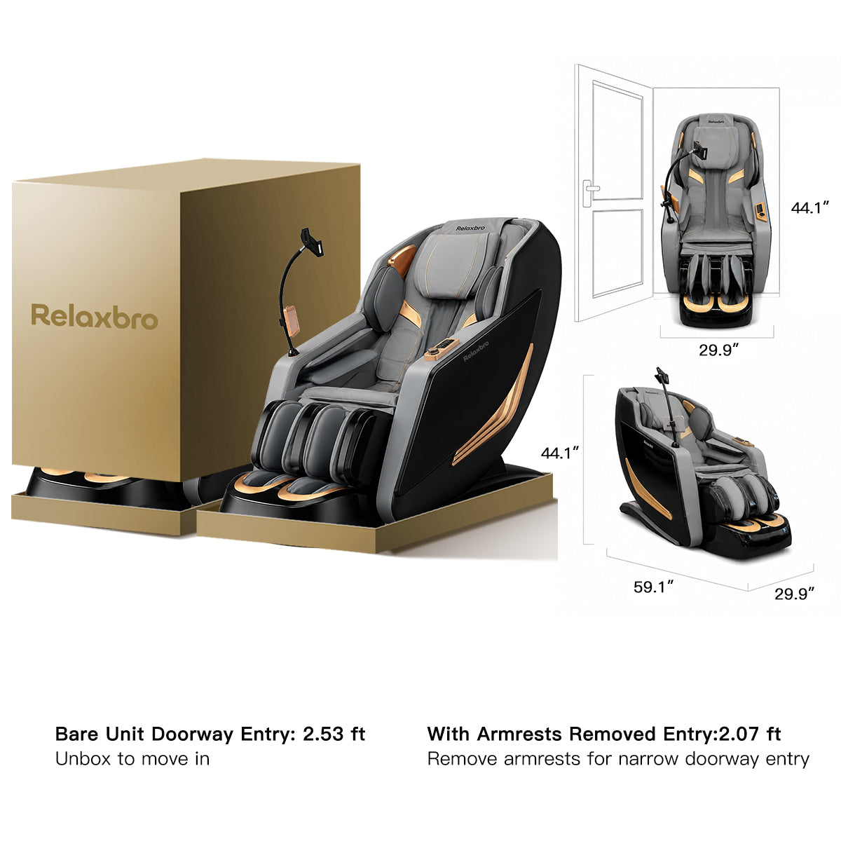 Relaxbro MX650 Master Massage Chair |Heat therapy · Body scan