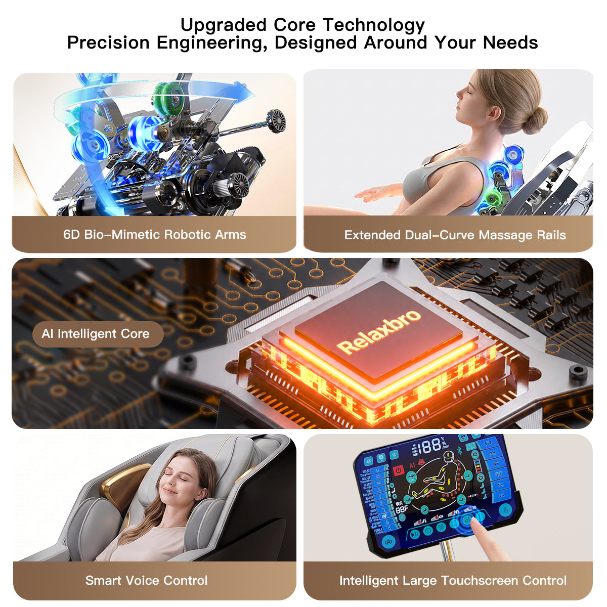 Relaxbro MX650 Master Massage Chair |Heat therapy · Body scan