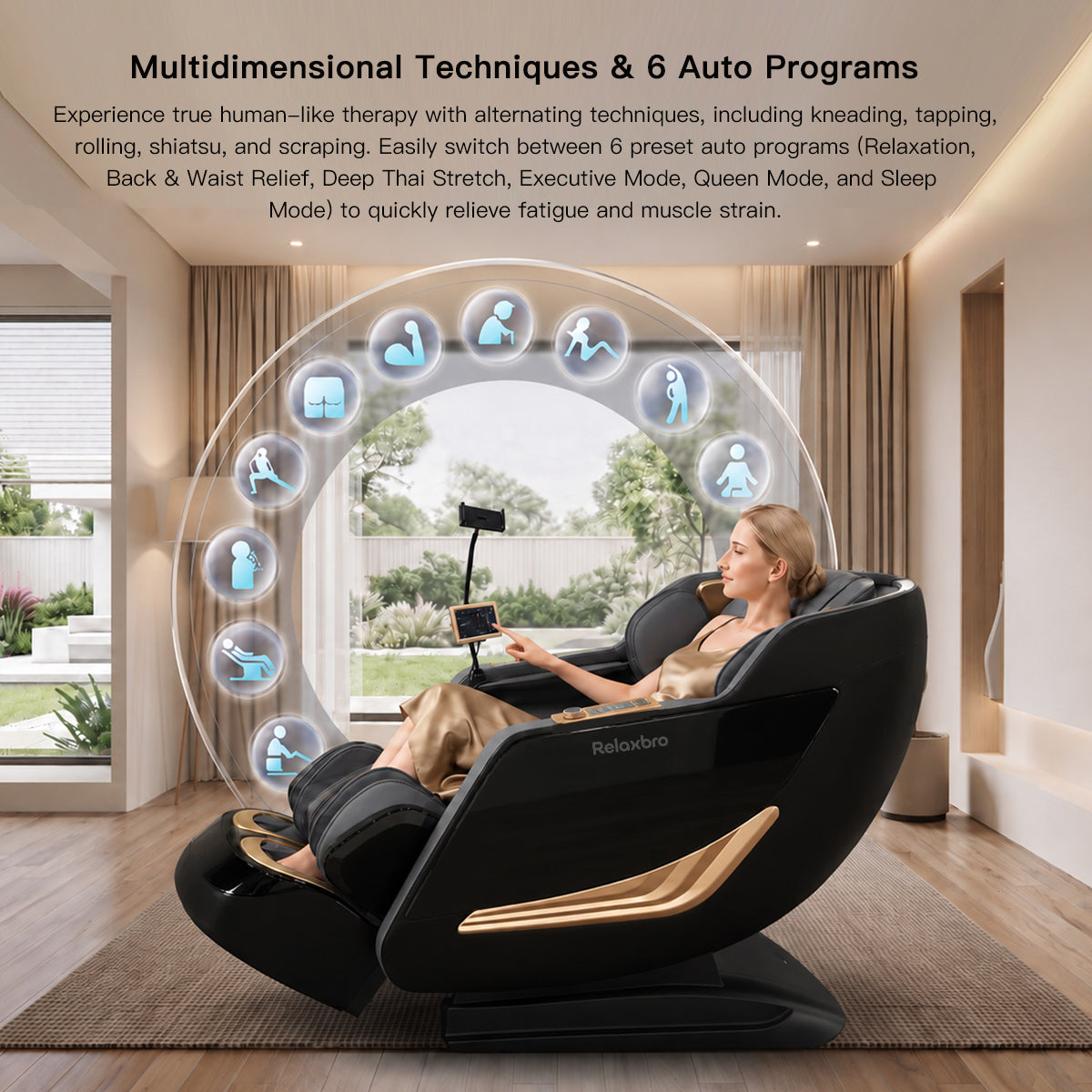 Relaxbro MX650 Master Massage Chair |Heat therapy · Body scan