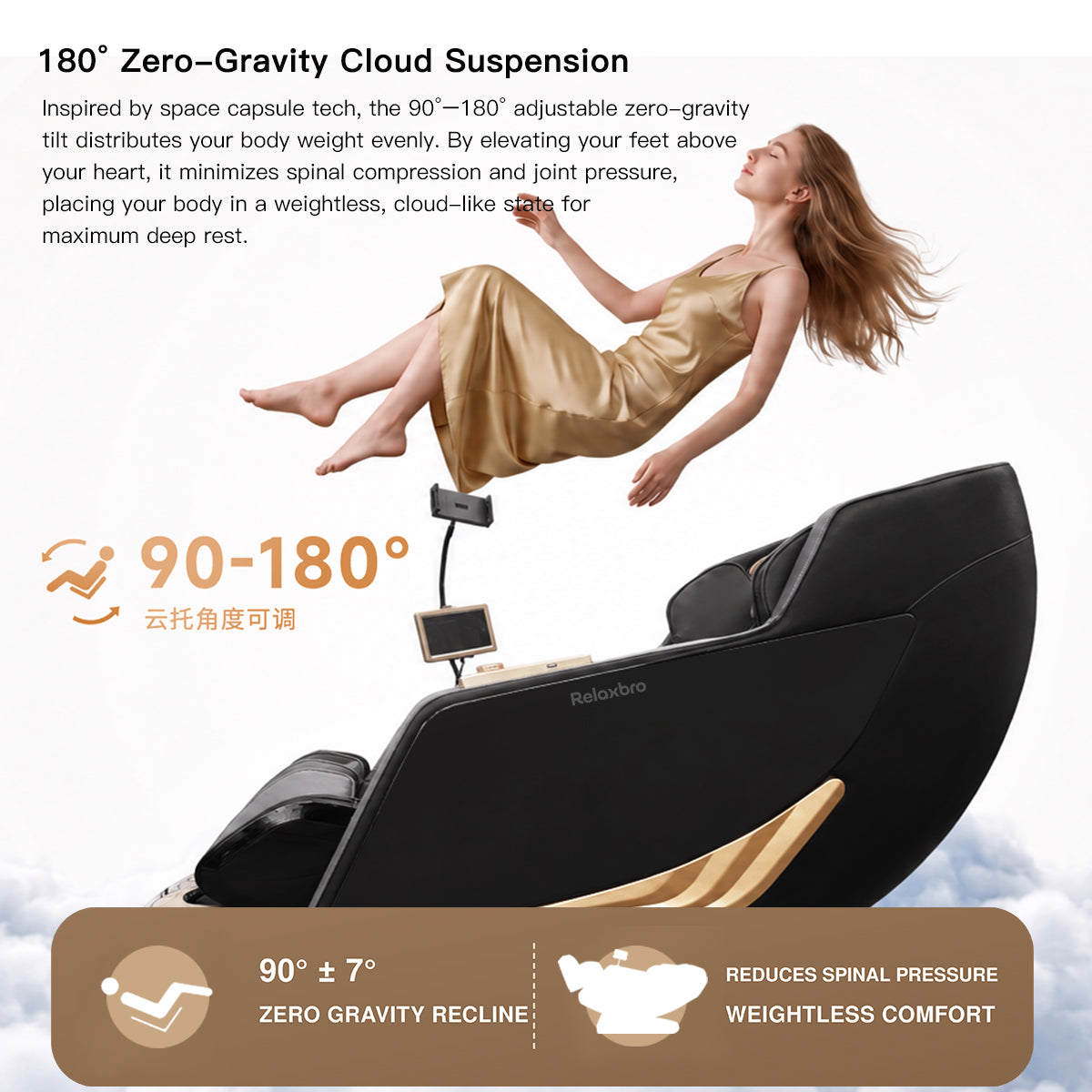 Relaxbro MX650 Master Massage Chair |Heat therapy · Body scan